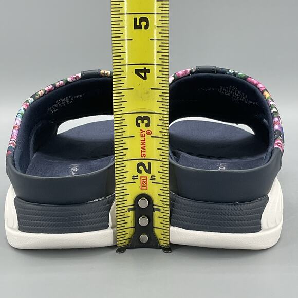 NEW Easy Spirit Women’s Traciee Floral Slide Sandals Dark Blue Size 6W - Picture 4 of 10